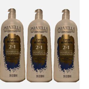 Parabella Daily Renewal 2 in1 Shampoo & Conditioner 28oz EACH 3PK